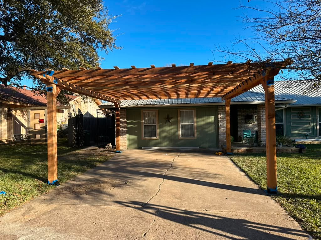 Custom Driveway Pergola